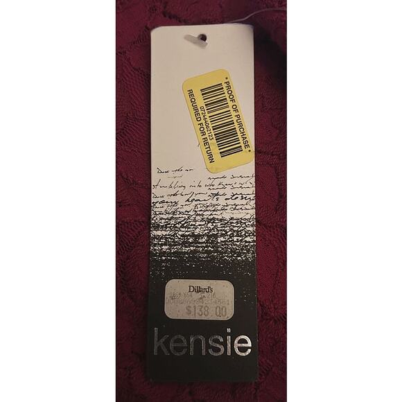 NWT Kensie Pink Lace Cap Sleeve Lined Fit & Flare Dress Small - Picture 7 of 8